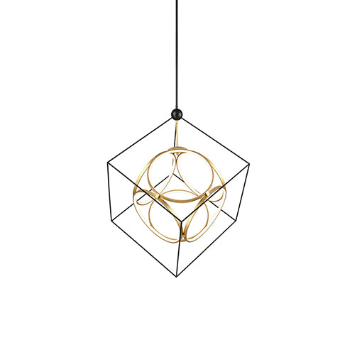 Kuzco Canada - LED Chandelier - Monza - Black/Antique Brass- Union Lighting Luminaires Decor