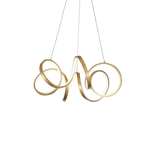 Kuzco Canada - LED Chandelier - Synergy - Antique Brass- Union Lighting Luminaires Decor