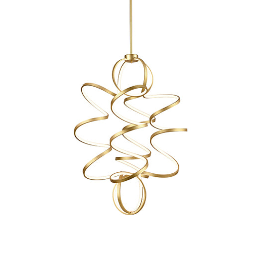 Kuzco Canada - LED Chandelier - Synergy - Antique Brass- Union Lighting Luminaires Decor