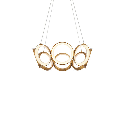 Kuzco Canada - LED Chandelier - Oros - Antique Brass- Union Lighting Luminaires Decor