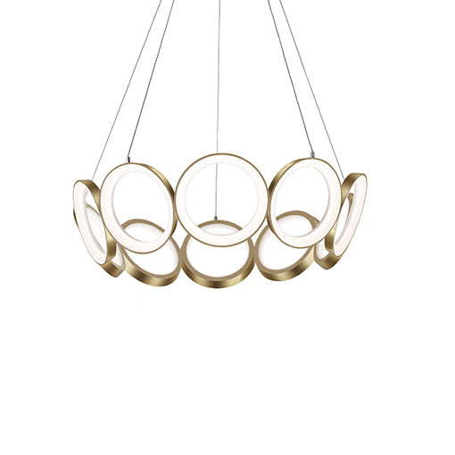 Kuzco Canada - LED Chandelier - Oros - Antique Brass- Union Lighting Luminaires Decor