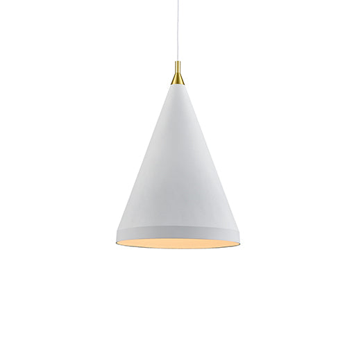Kuzco Canada - One Light Pendant - Dorothy - White With Gold Detail- Union Lighting Luminaires Decor