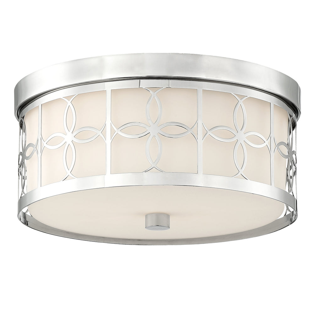 Crystorama - Two Light Flush Mount - Anniversary - Polished Nickel- Union Lighting Luminaires Decor