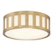 Crystorama - Three Light Flush Mount - Kendal - Vibrant Gold- Union Lighting Luminaires Decor