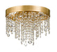 Crystorama - Four Light Flush Mount - Winham - Antique Gold- Union Lighting Luminaires Decor