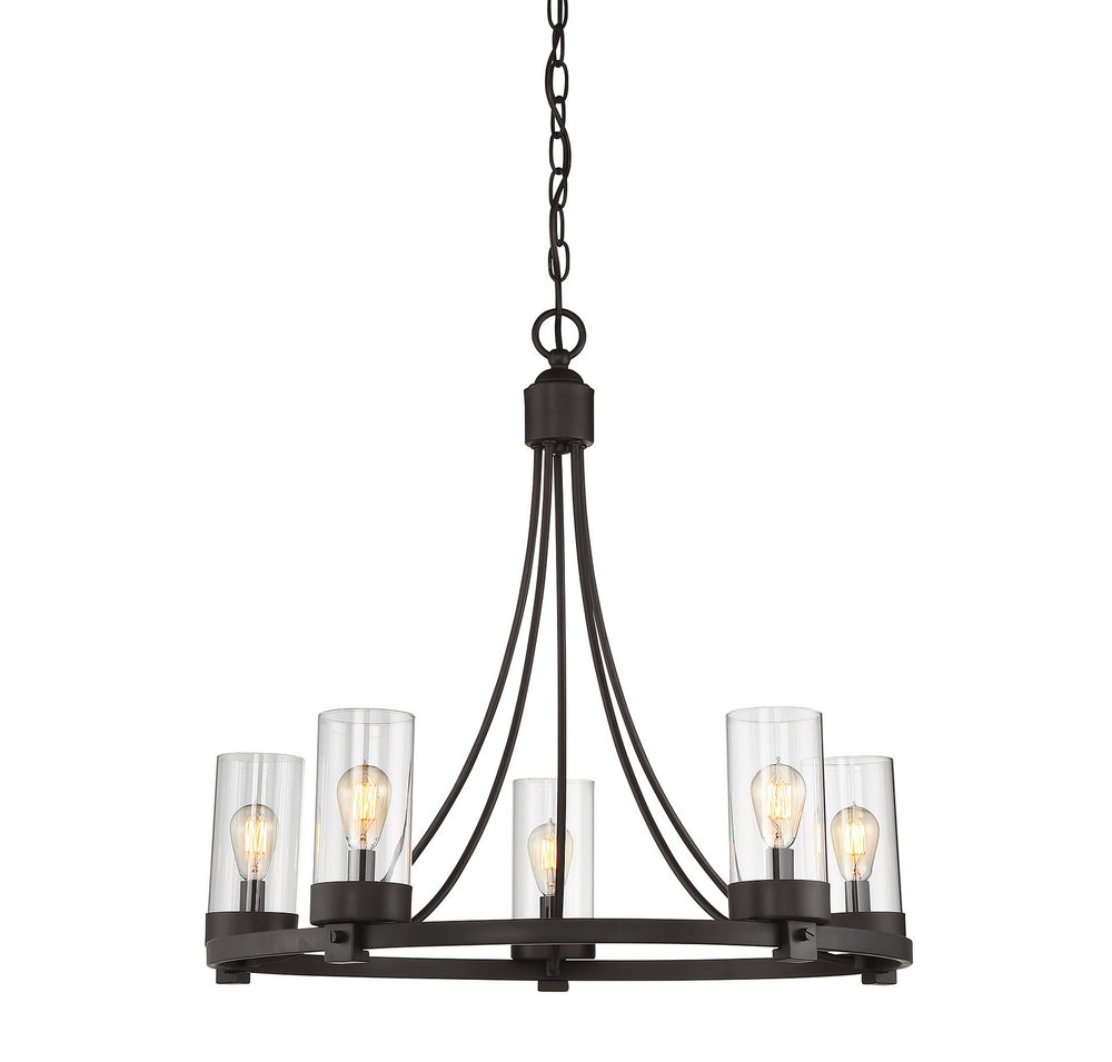 Meridian - Five Light Chandelier - Mchan - Oil Rubbed Bronze- Union Lighting Luminaires Decor