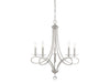 Meridian - Five Light Chandelier - Mchan - Brushed Nickel- Union Lighting Luminaires Decor