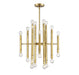 Meridian - 24 Light Chandelier - Mchan - Natural Brass- Union Lighting Luminaires Decor