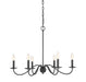 Meridian - Six Light Chandelier - Mchan - Aged Iron- Union Lighting Luminaires Decor