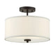 Meridian - Two Light Semi-Flush Mount - Msemi - Oil Rubbed Bronze- Union Lighting Luminaires Decor