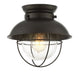 Meridian - One Light Flush Mount - Mflus - Oil Rubbed Bronze- Union Lighting Luminaires Decor