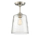 Meridian - One Light Semi-Flush Mount - Msemi - Brushed Nickel- Union Lighting Luminaires Decor