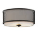 Meridian - Three Light Flush Mount - Mflus - Oil Rubbed Bronze- Union Lighting Luminaires Decor