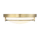 Meridian - Two Light Flush Mount - Mflus - Natural Brass- Union Lighting Luminaires Decor