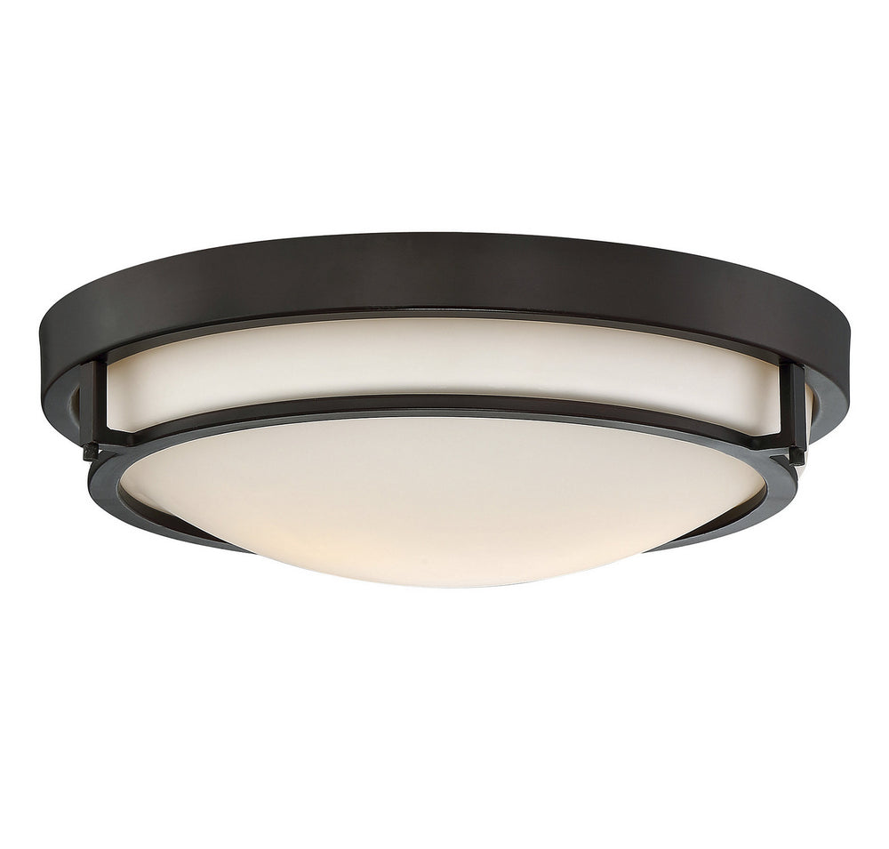 Meridian - Two Light Flush Mount - Mflus - Oil Rubbed Bronze- Union Lighting Luminaires Decor