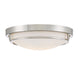 Meridian - Two Light Flush Mount - Mflus - Polished Nickel- Union Lighting Luminaires Decor