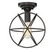 Meridian - One Light Flush Mount - Mflus - Oil Rubbed Bronze- Union Lighting Luminaires Decor