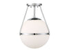 Meridian - One Light Semi-Flush Mount - Msemi - Chrome- Union Lighting Luminaires Decor