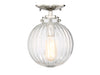 Meridian - One Light Semi-Flush Mount - Msemi - Polished Nickel- Union Lighting Luminaires Decor