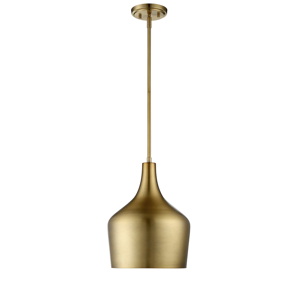 Meridian - One Light Pendant - Mpend - Natural Brass- Union Lighting Luminaires Decor
