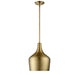 Meridian - One Light Pendant - Mpend - Natural Brass- Union Lighting Luminaires Decor