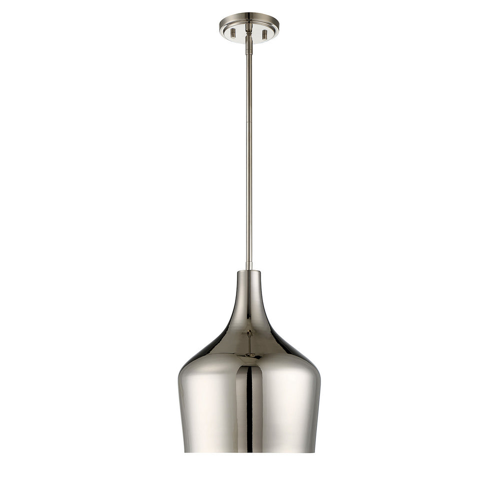 Meridian - One Light Pendant - Mpend - Polished Nickel- Union Lighting Luminaires Decor