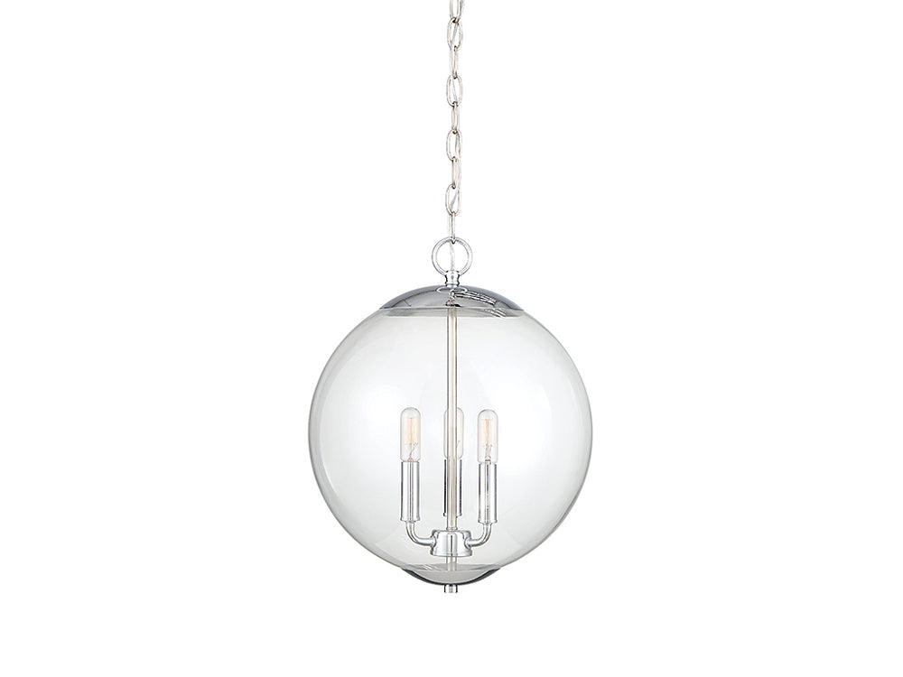 Meridian - Three Light Pendant - Mpend - Chrome- Union Lighting Luminaires Decor