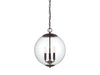 Meridian - Three Light Pendant - Mpend - Oil Rubbed Bronze- Union Lighting Luminaires Decor