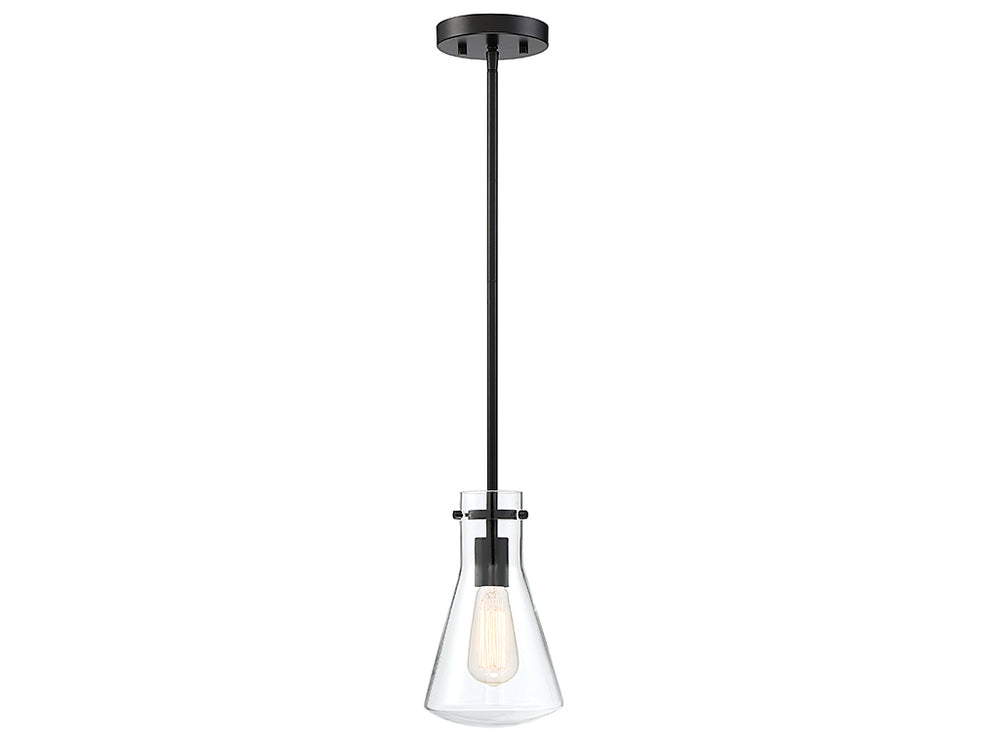 Meridian - One Light Pendant - Mpend - Matte Black- Union Lighting Luminaires Decor