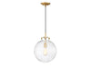 Meridian - One Light Mini Pendant - Mmin2 - Natural Brass- Union Lighting Luminaires Decor
