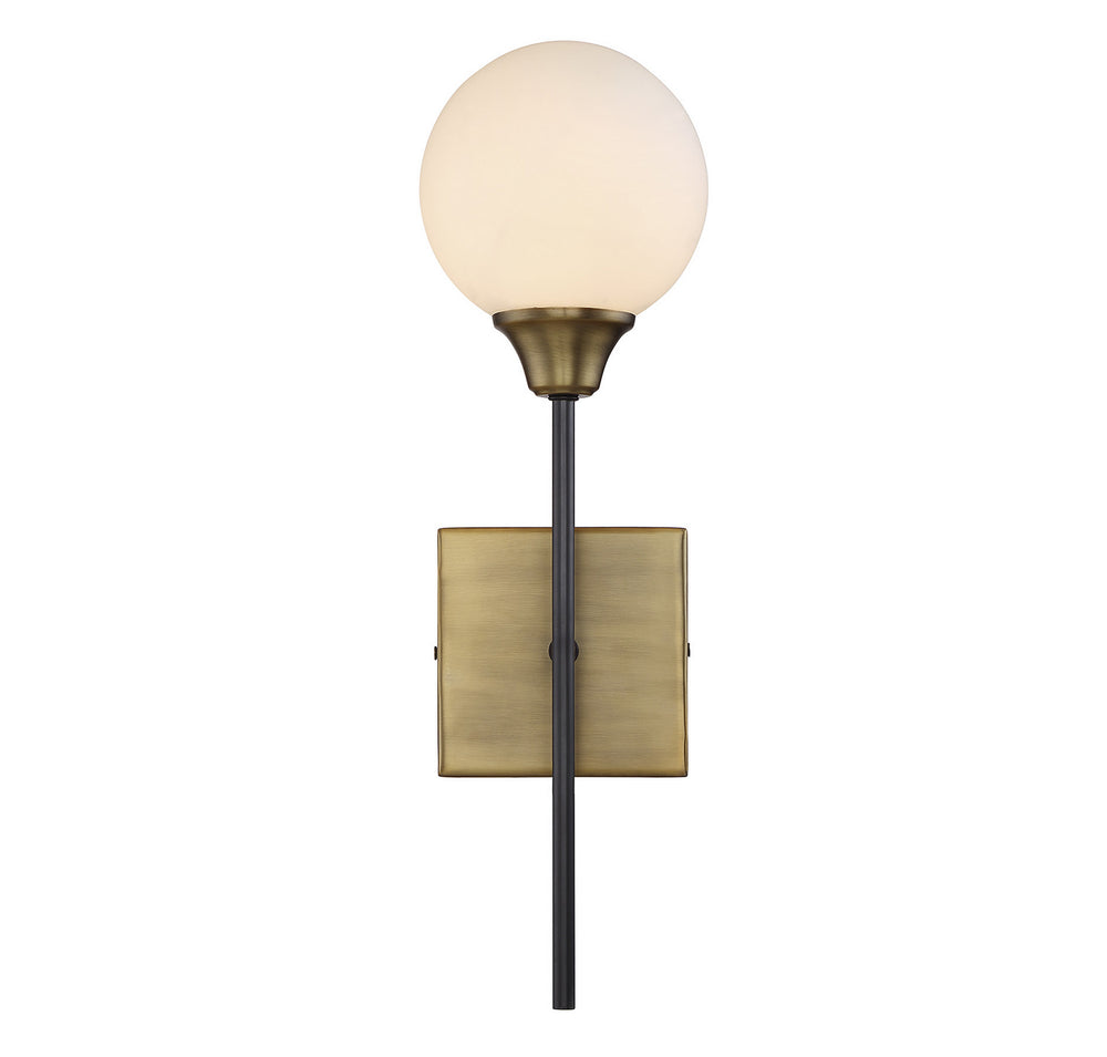 Meridian - One Light Wall Sconce - Mscon - Oiled Rubbed Bronze with Natural Brass- Union Lighting Luminaires Decor