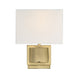 Meridian - One Light Wall Sconce - Mscon - Natural Brass- Union Lighting Luminaires Decor