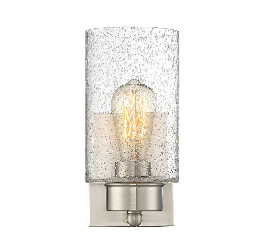 Meridian - One Light Wall Sconce - Mscon - Brushed Nickel- Union Lighting Luminaires Decor