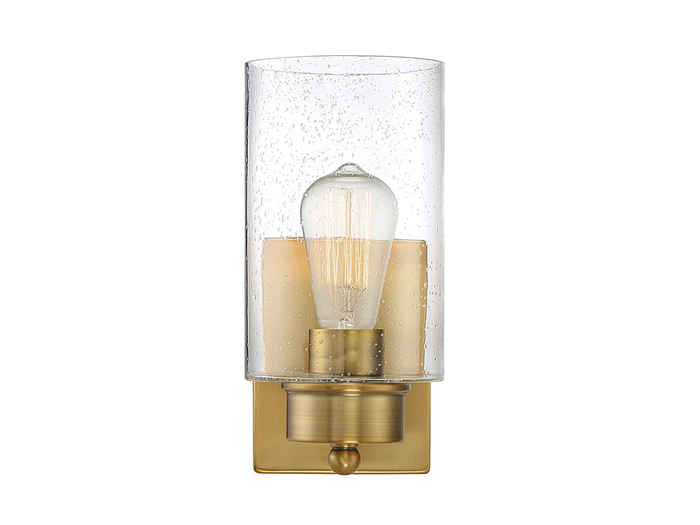 Meridian - One Light Wall Sconce - Mscon - Natural Brass- Union Lighting Luminaires Decor