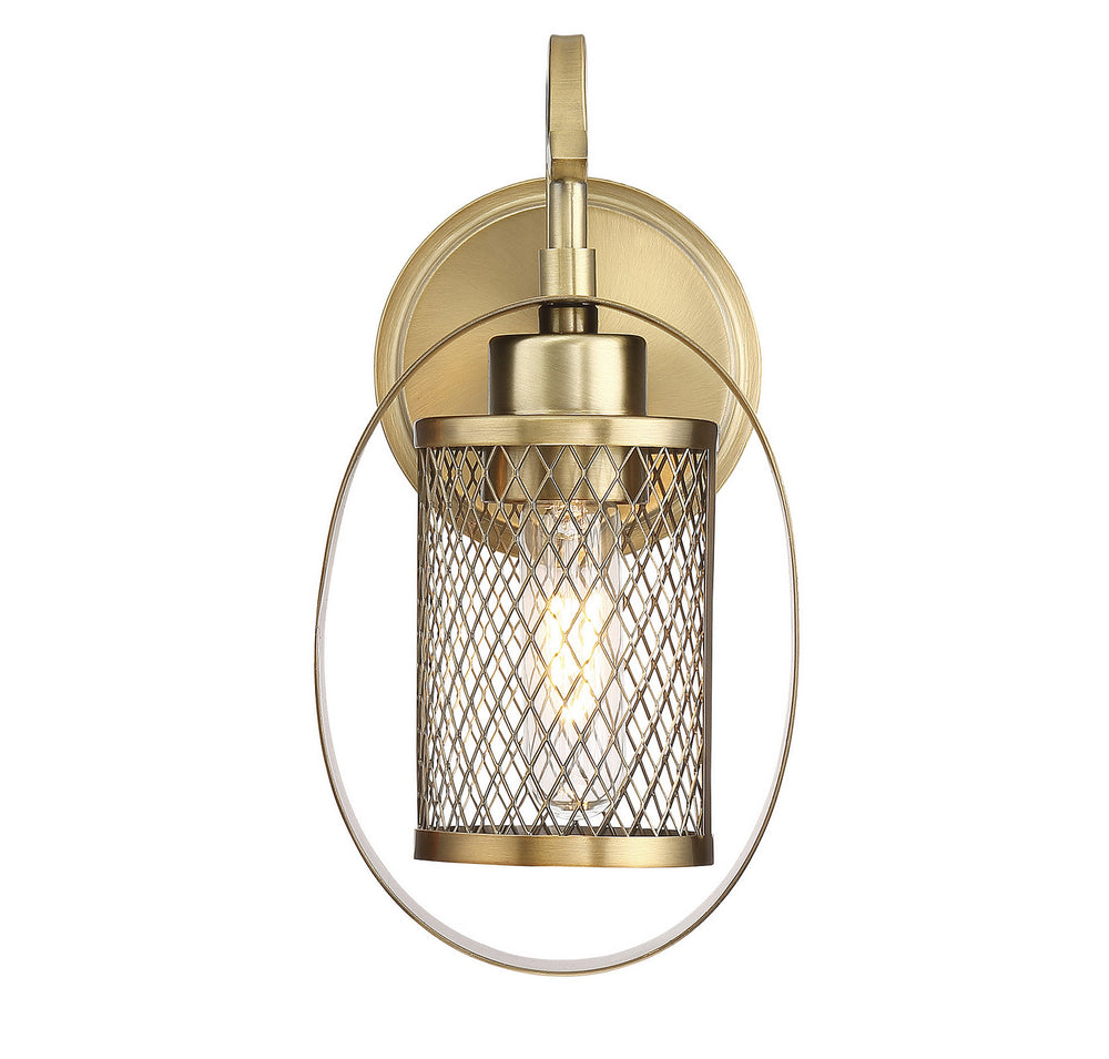 Meridian - One Light Wall Sconce - Mscon - Natural Brass- Union Lighting Luminaires Decor