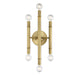 Meridian - Six Light Wall Sconce - Mscon - Natural Brass- Union Lighting Luminaires Decor