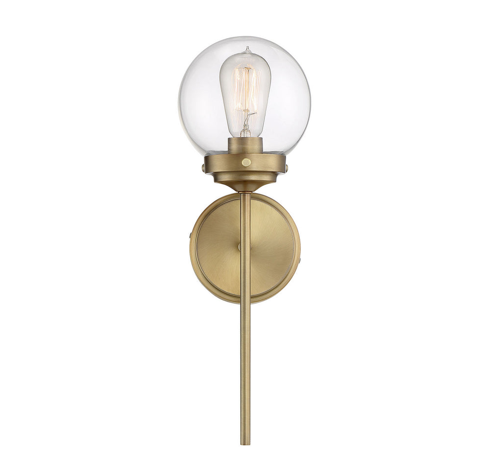 Meridian - One Light Wall Sconce - Mscon - Natural Brass- Union Lighting Luminaires Decor