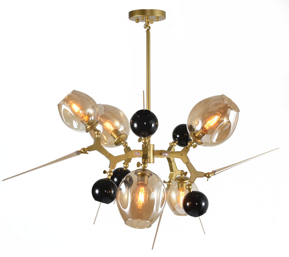 Bethel International Canada - Five Light Chandelier - Gold- Union Lighting Luminaires Decor