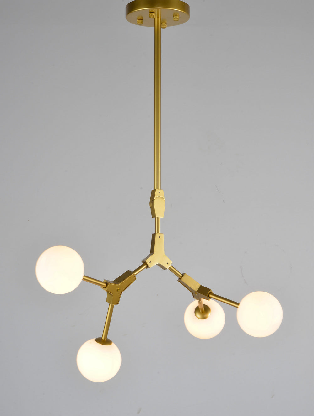 Bethel International Canada - Four Light Chandelier - Gold- Union Lighting Luminaires Decor