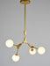 Bethel International Canada - Four Light Chandelier - Gold- Union Lighting Luminaires Decor