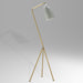 Bethel International Canada - One Light Floor Lamp - Brass & Grey- Union Lighting Luminaires Decor