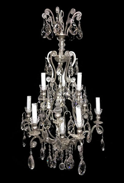 Bethel International Canada - Ten Light Chandelier - Pewter- Union Lighting Luminaires Decor