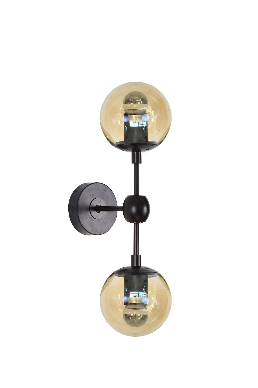 Bethel International Canada - Two Light Wall Sconce - Black- Union Lighting Luminaires Decor
