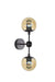 Bethel International Canada - Two Light Wall Sconce - Black- Union Lighting Luminaires Decor