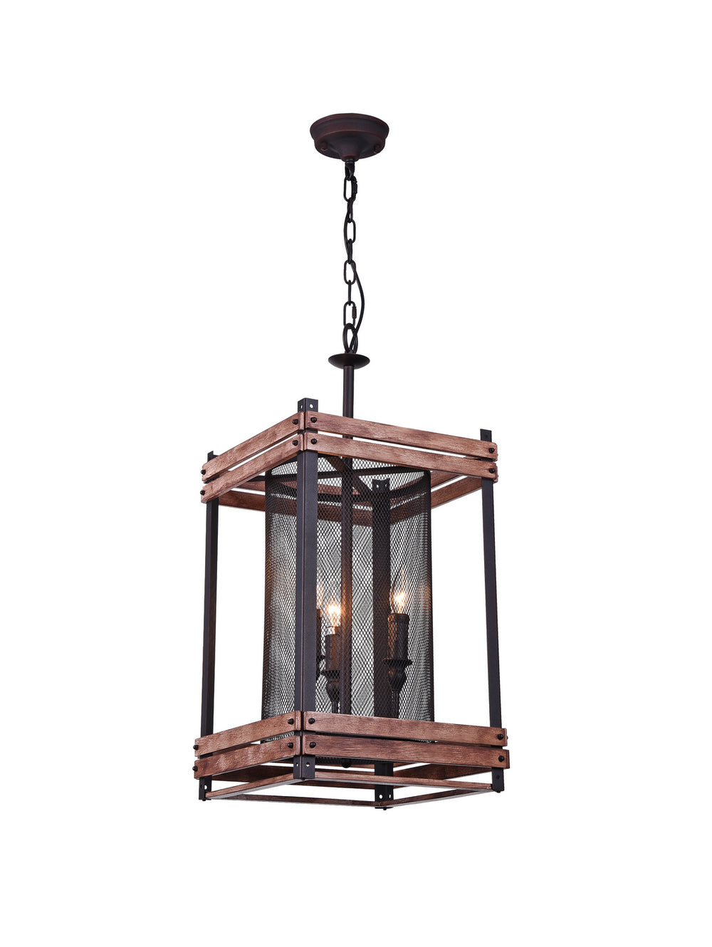 Bethel International Canada - Three Light Chandelier - Black- Union Lighting Luminaires Decor