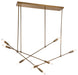 Bethel International Canada - Eight Light Chandelier - Brass- Union Lighting Luminaires Decor