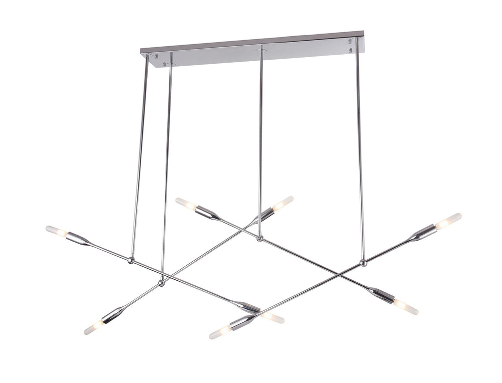 Bethel International Canada - Eight Light Chandelier - Chrome- Union Lighting Luminaires Decor