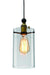 Bethel International Canada - One Light Pendant - Black & Brass- Union Lighting Luminaires Decor