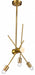 Bethel International Canada - Three Light Chandelier - Gold- Union Lighting Luminaires Decor
