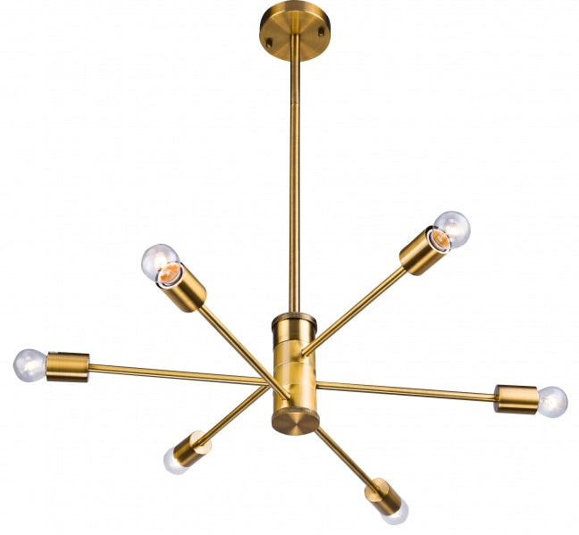 Bethel International Canada - Six Light Chandelier - Gold- Union Lighting Luminaires Decor